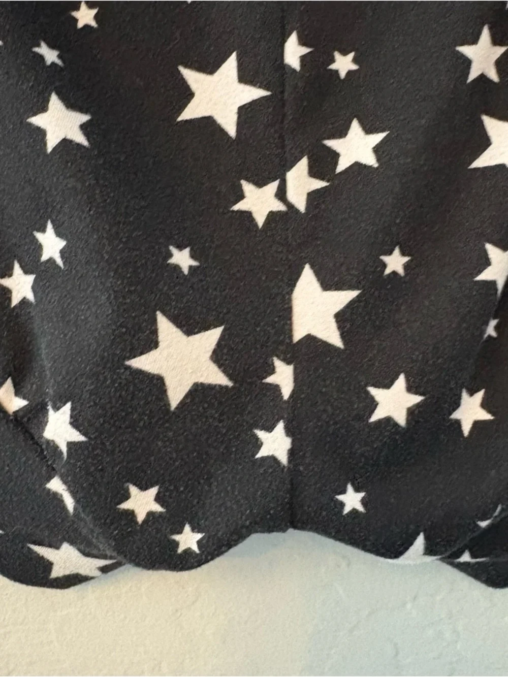 Willa B black and white star print racerback dance gymnastics outfit size 2/3